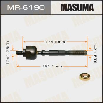 MASUMA MR-6190 - Аксиален шарнирен накрайник, напречна кормилна щанга vvparts.bg