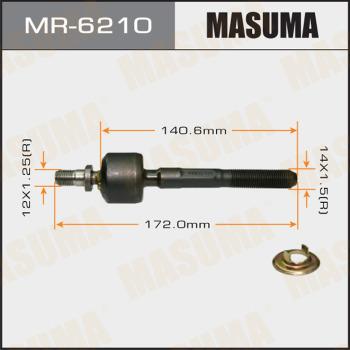 MASUMA MR-6210 - Аксиален шарнирен накрайник, напречна кормилна щанга vvparts.bg