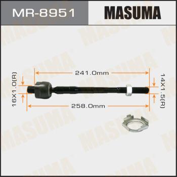 MASUMA MR-8951 - Аксиален шарнирен накрайник, напречна кормилна щанга vvparts.bg