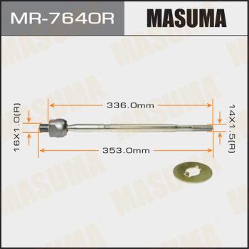 MASUMA MR-7640R - Аксиален шарнирен накрайник, напречна кормилна щанга vvparts.bg