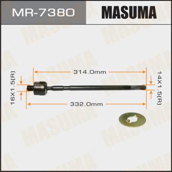 MASUMA MR-7380 - Аксиален шарнирен накрайник, напречна кормилна щанга vvparts.bg