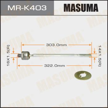 MASUMA MR-K403 - Аксиален шарнирен накрайник, напречна кормилна щанга vvparts.bg