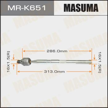 MASUMA MR-K651 - Аксиален шарнирен накрайник, напречна кормилна щанга vvparts.bg