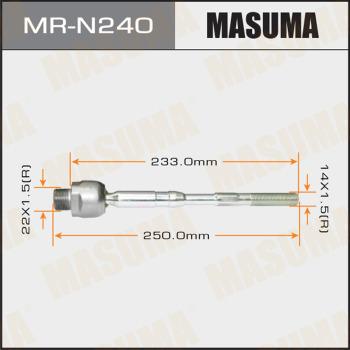 MASUMA MR-N240 - Аксиален шарнирен накрайник, напречна кормилна щанга vvparts.bg