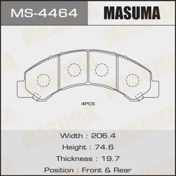 MASUMA MS-4464 - Комплект спирачна челюст vvparts.bg