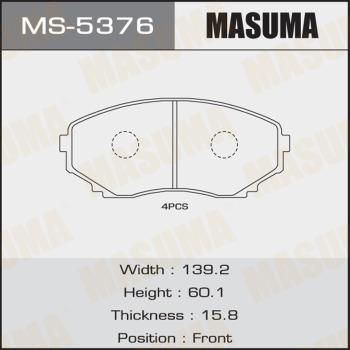 MASUMA MS-5376 - Комплект спирачна челюст vvparts.bg