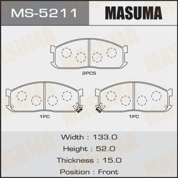 MASUMA MS-5211 - Комплект спирачна челюст vvparts.bg