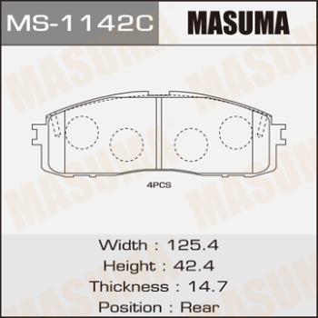 MASUMA MS-1142 - Комплект спирачна челюст vvparts.bg