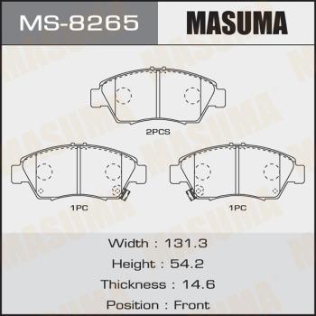 MASUMA MS-8265 - Комплект спирачна челюст vvparts.bg