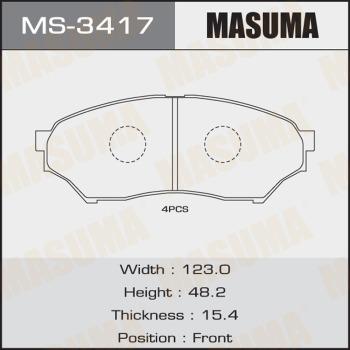 MASUMA MS-3417 - Комплект спирачна челюст vvparts.bg