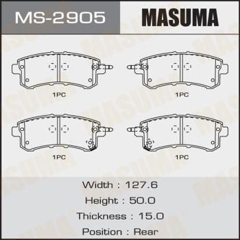 MASUMA MS-2905 - Комплект спирачна челюст vvparts.bg