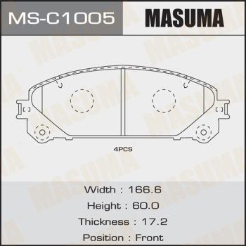 MASUMA MS-C1005 - Комплект спирачна челюст vvparts.bg