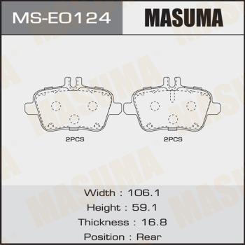 MASUMA MS-E0124 - Комплект спирачна челюст vvparts.bg