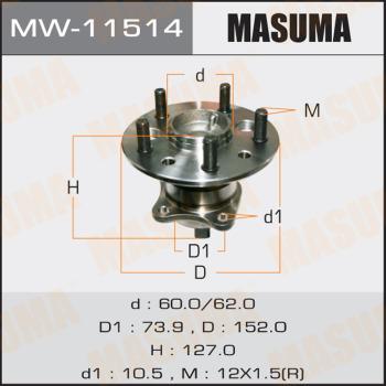 MASUMA MW-11514 - Главина на колелото vvparts.bg