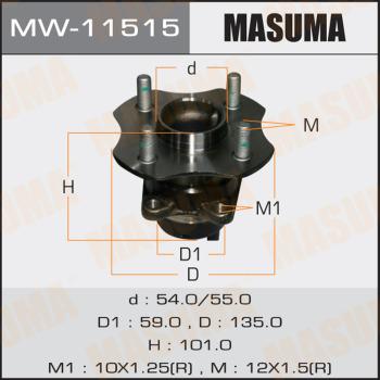 MASUMA MW11515 - Главина на колелото vvparts.bg