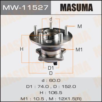 MASUMA MW-11527 - Главина на колелото vvparts.bg