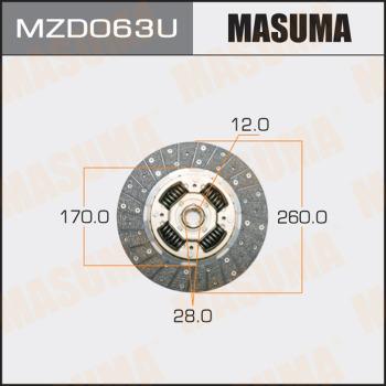 MASUMA MZD063U - Диск на съединителя vvparts.bg