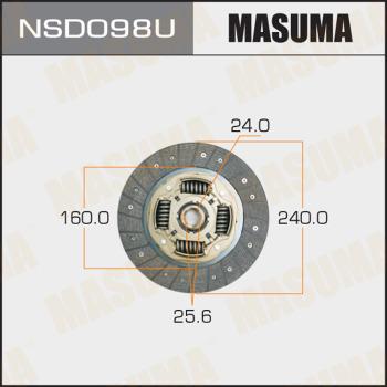 MASUMA NSD098U - Диск на съединителя vvparts.bg