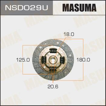 MASUMA NSD029U - Диск на съединителя vvparts.bg