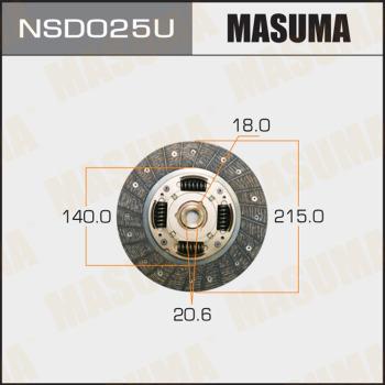 MASUMA NSD025U - Диск на съединителя vvparts.bg