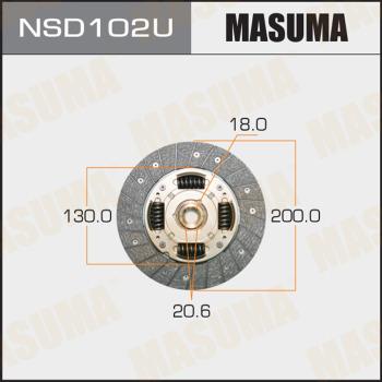 MASUMA NSD102U - Диск на съединителя vvparts.bg