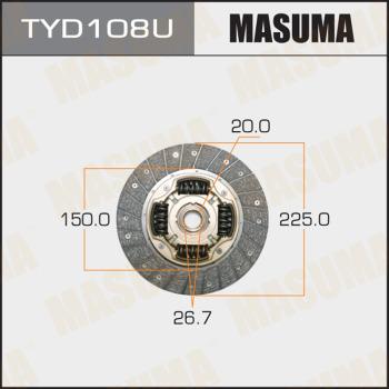 MASUMA TYD108U - Диск на съединителя vvparts.bg