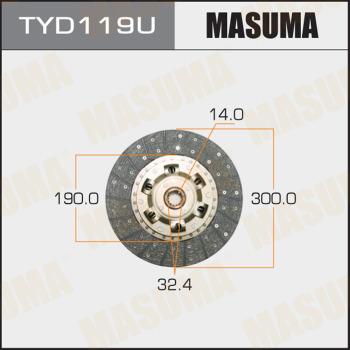 MASUMA TYD119U - Диск на съединителя vvparts.bg