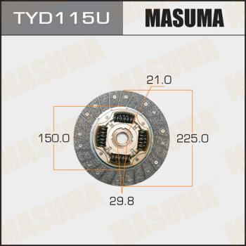 MASUMA TYD115U - Диск на съединителя vvparts.bg