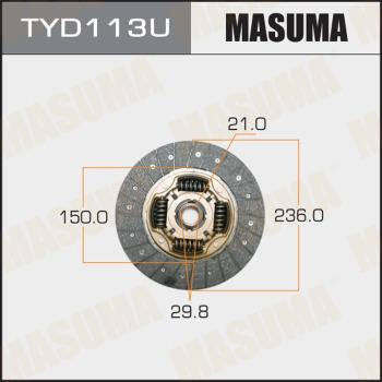 MASUMA TYD113U - Диск на съединителя vvparts.bg