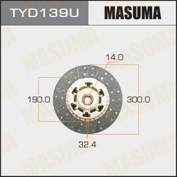 MASUMA TYD139U - Диск на съединителя vvparts.bg