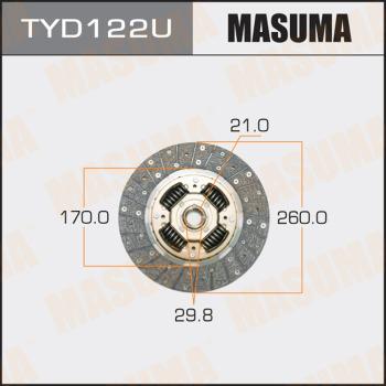 MASUMA TYD122U - Диск на съединителя vvparts.bg