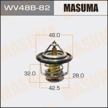 MASUMA WV48B82 - Термостат, охладителна течност vvparts.bg