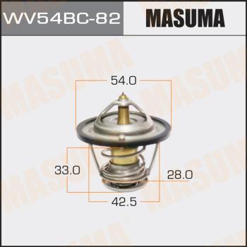 MASUMA WV54BC-82 - Термостат, охладителна течност vvparts.bg