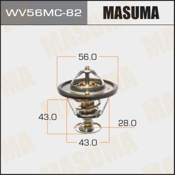 MASUMA WV56MC-82 - Термостат, охладителна течност vvparts.bg