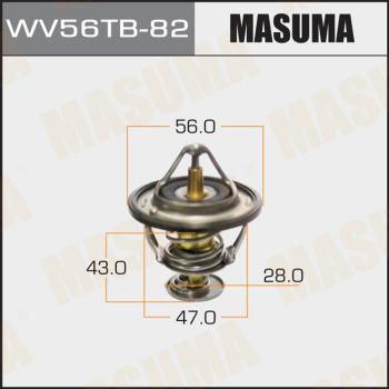 MASUMA WV56TB-82 - Термостат, охладителна течност vvparts.bg