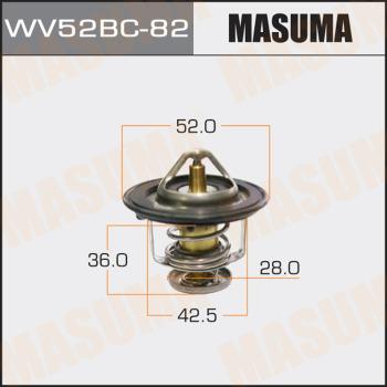 MASUMA WV52BC82 - Термостат, охладителна течност vvparts.bg