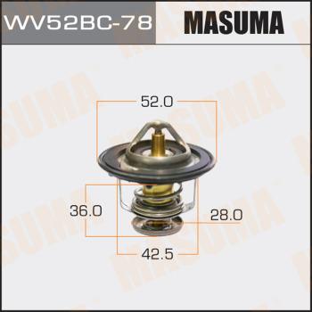 MASUMA WV52BC78 - Термостат, охладителна течност vvparts.bg
