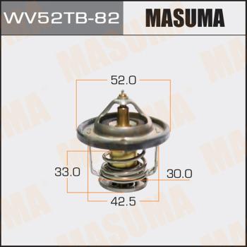 MASUMA WV52TB-82 - Термостат, охладителна течност vvparts.bg