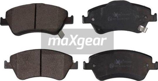 Maxgear 19-0901 - Комплект спирачно феродо, дискови спирачки vvparts.bg