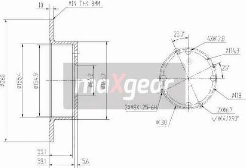 Maxgear 19-0920MAX - Спирачен диск vvparts.bg