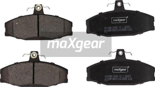 Maxgear 19-0490 - Комплект спирачно феродо, дискови спирачки vvparts.bg