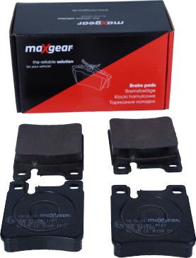 Maxgear 19-0404 - Комплект спирачно феродо, дискови спирачки vvparts.bg