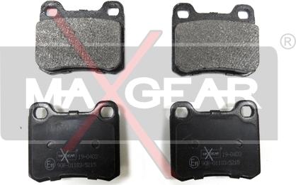 Maxgear 19-0403 - Комплект спирачно феродо, дискови спирачки vvparts.bg