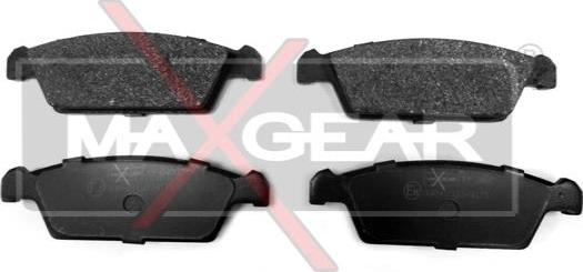 Maxgear 19-0480 - Комплект спирачно феродо, дискови спирачки vvparts.bg