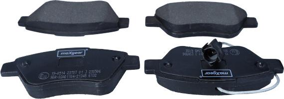 Maxgear 19-0514 - Комплект спирачно феродо, дискови спирачки vvparts.bg