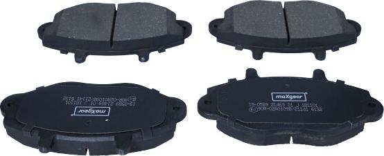Maxgear 19-0589 - Комплект спирачно феродо, дискови спирачки vvparts.bg