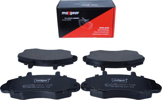 Maxgear 19-0588 - Комплект спирачно феродо, дискови спирачки vvparts.bg