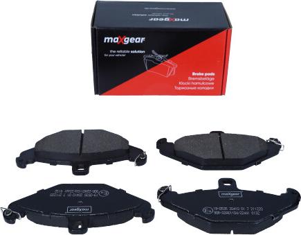 Maxgear 19-0535 - Комплект спирачно феродо, дискови спирачки vvparts.bg