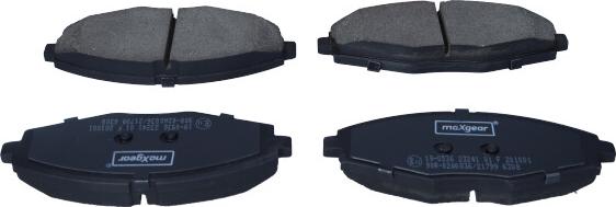 Maxgear 19-0536 - Комплект спирачно феродо, дискови спирачки vvparts.bg