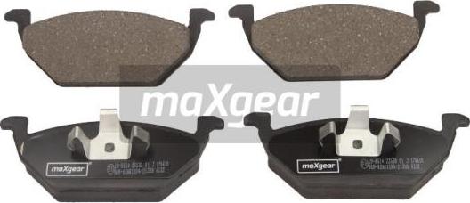 Maxgear 19-0614 - Комплект спирачно феродо, дискови спирачки vvparts.bg